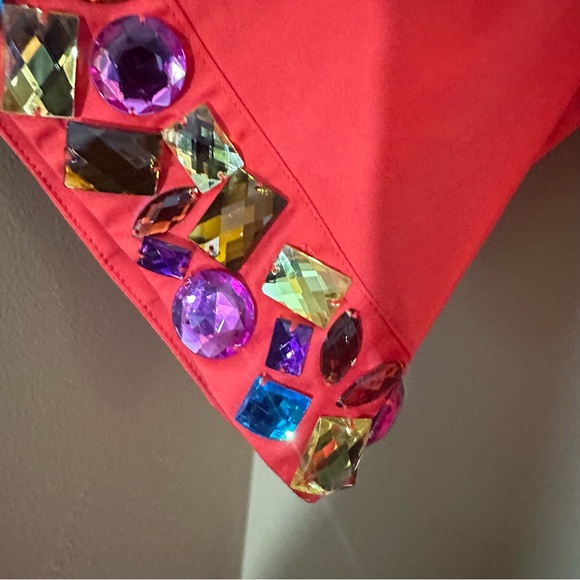 Newport News red gem dress size 12 NWT - Picture 8 of 11